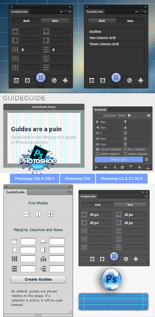 GuideGuide 4.7.1 Plugin for Photoshop (Win/Mac)