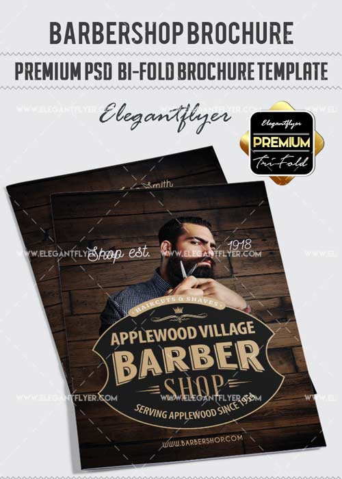 Barbershop V5 Flyer PSD Template + Facebook Cover