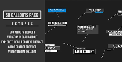 Callout Pack - Project for After Effects (Videohive)