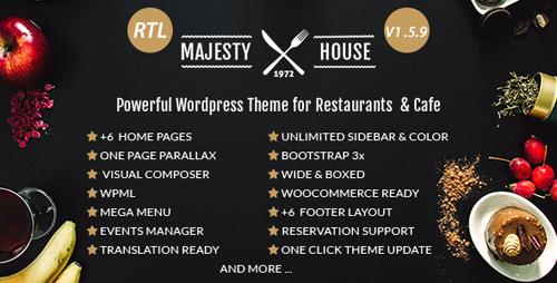 ThemeForest - Majesty v1.5.9 - Restaurant WooCommerce WordPress Theme - 13483561