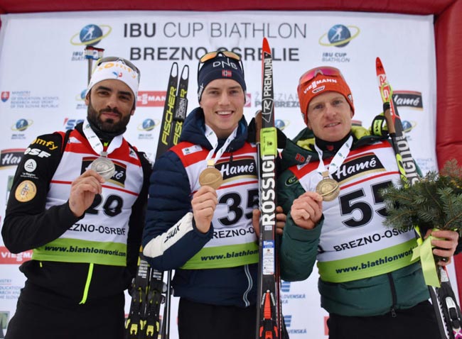 Норвежец Гьермундхауг победил в спринте на этапе Кубка IBU в Словакии; Доценко – 25-й