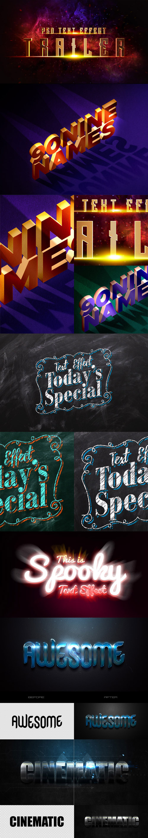 6 Awesome Text Effects & Styles for Photoshop
