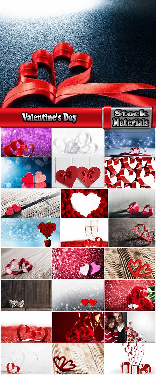 Valentine's Day heart decoration ribbon red paint 25 HQ Jpeg