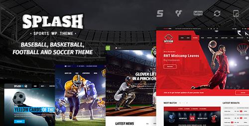 ThemeForest - Splash v3.4.2 - Sport WordPress Theme for Football, Soccer, Basketball, Baseball, Sport club - 16751749 - NULLED