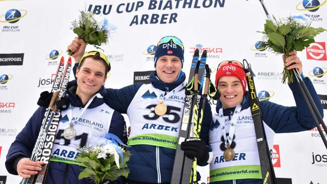 Норвежец Кристиансен победил в спринте на этапе Кубка IBU в Арбере; Доценко – 22-й