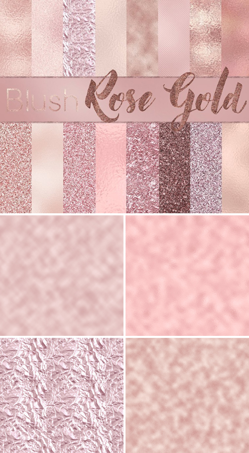 Blush Rose Gold Textures (JPG)