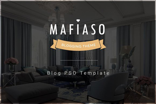 Mafiaso - Blog PSD Template - CM 2135529