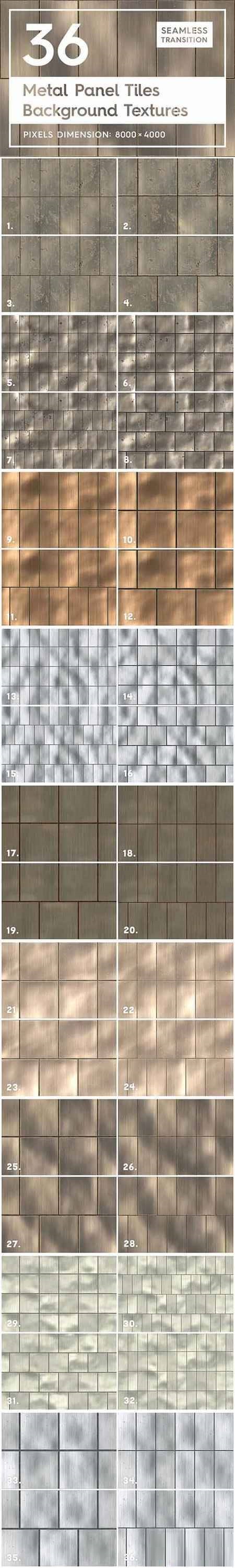 36 Metal Panel Tiles Backgrounds 2165124