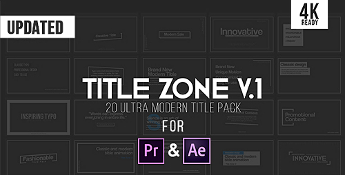 Title Zone V.1 - Project for After Effects (Videohive)