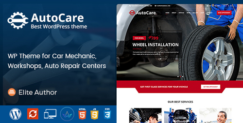ThemeForest - Auto Care v1.0.0 - WordPress Theme for Car Mechanic, Workshops, Auto Repair Centers - 18626389