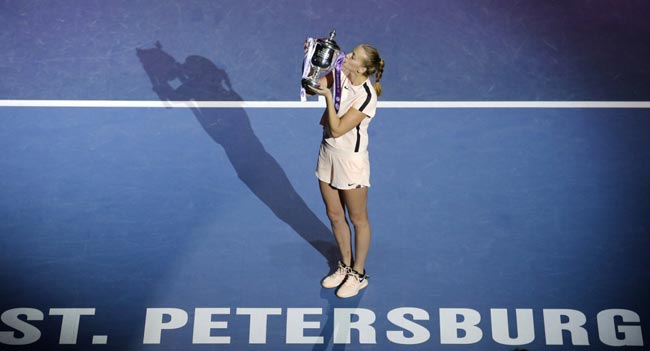 Квитова стала чемпионкой турнира в Санкт-Петербурге