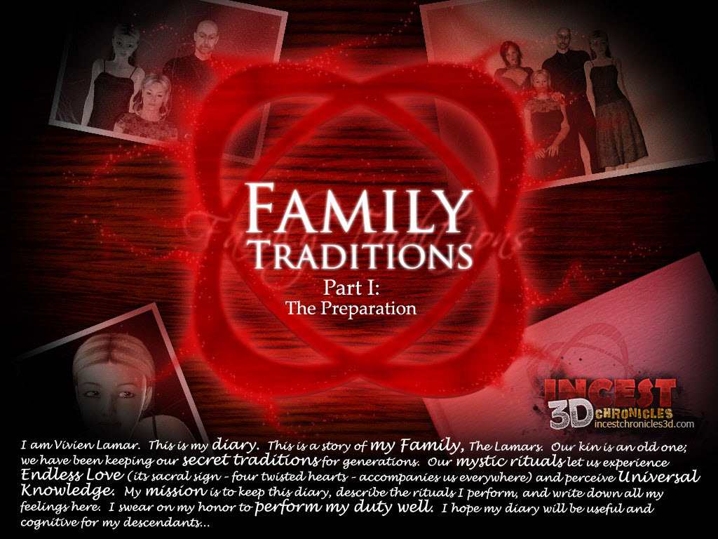 [Incestchronicles3d] Family Traditions. Part 1