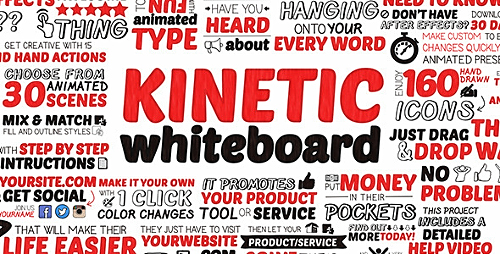 Kinetic Whiteboard V2 - Project for After Effects (Videohive)