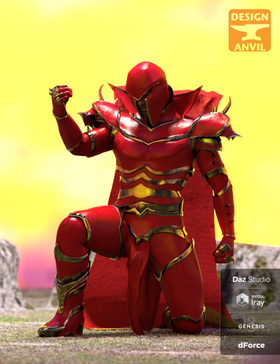 DA dForce Super Villain Armor for Genesis 8 Male(s)