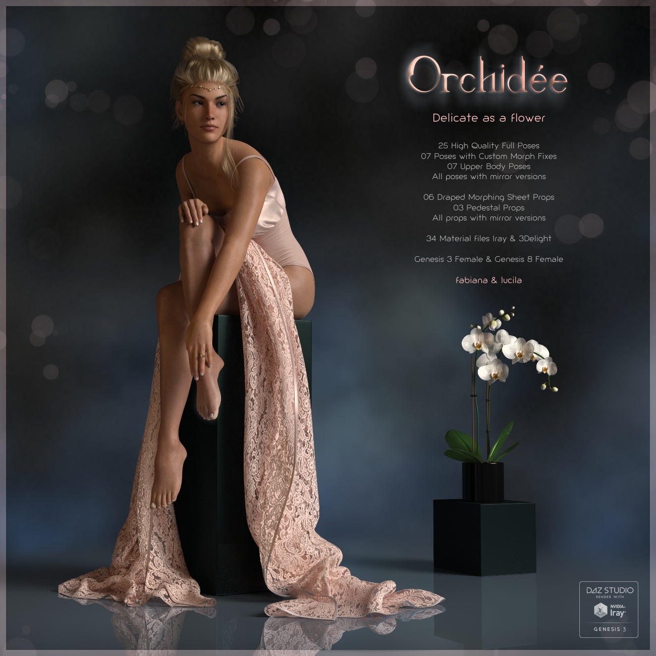 Orchidée Poses for G3F and G8F
