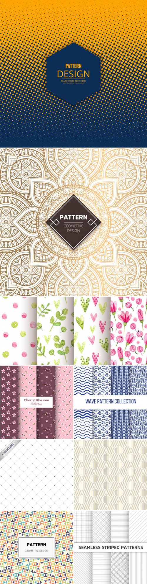 30 Vector Patterns Collection