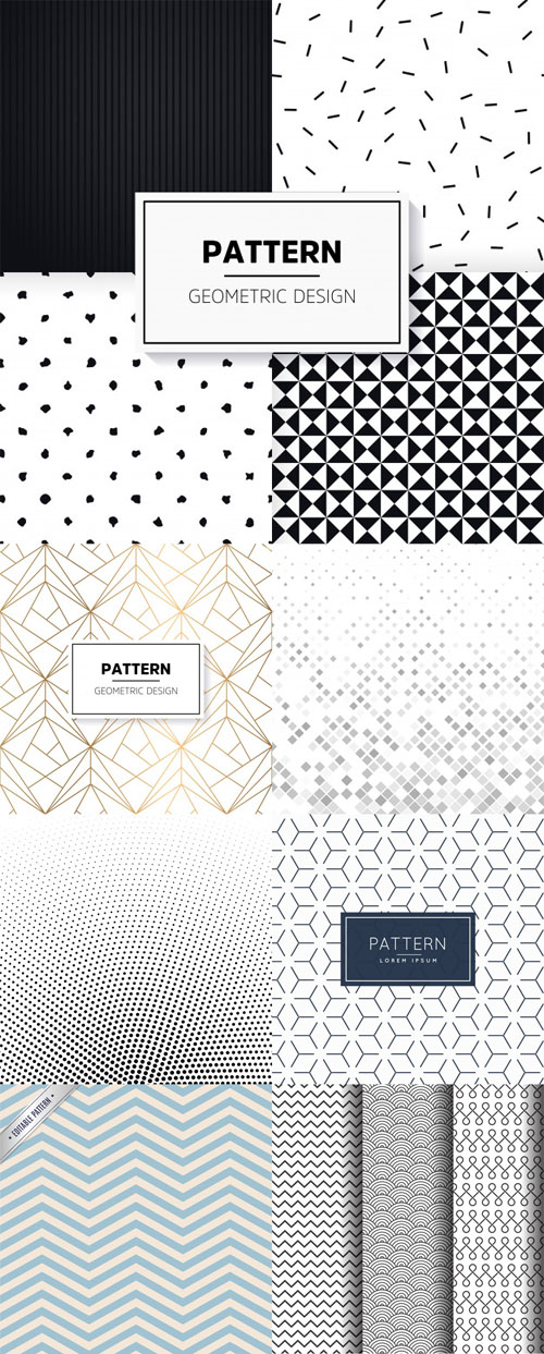7 Patterns Collectiomn in Vector