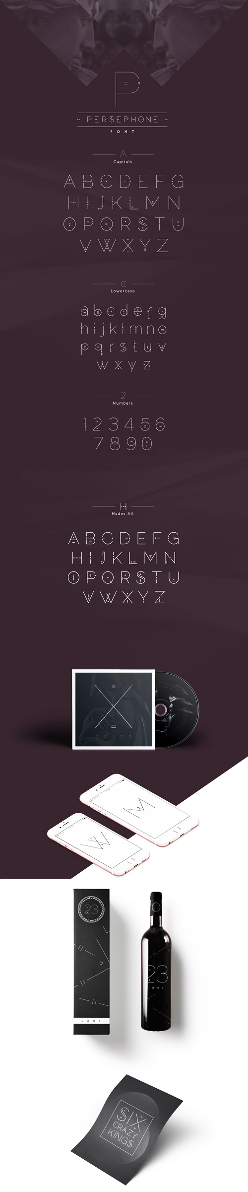 Persephone Geometric Sans Serif Typeface