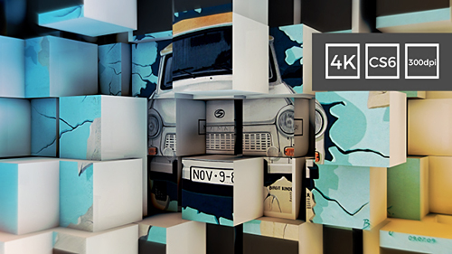 3D Cubes Wall Display in 4K - Project for After Effects (Videohive)