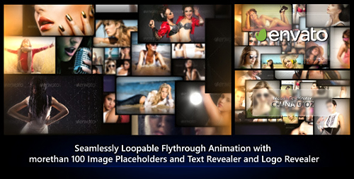 Photos Galaxy - Loopable Flythrough Animation - Project for After Effects (Videohive)