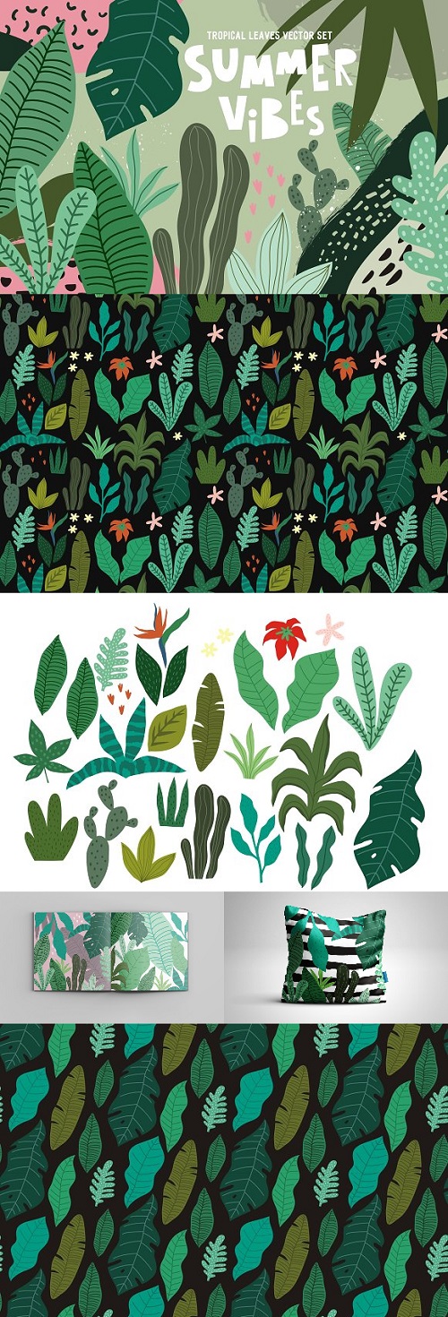 Tropical Leaves pattern prints 2331539