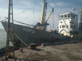 В Азовском море задержали русское судно
