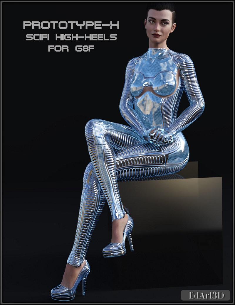 PROTOTYPE-X - SciFi High-Heels - for G8F + AddOn