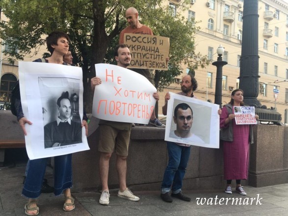 В Москве задержали семь соучастников акции в поддержку Сенцова - СМИ