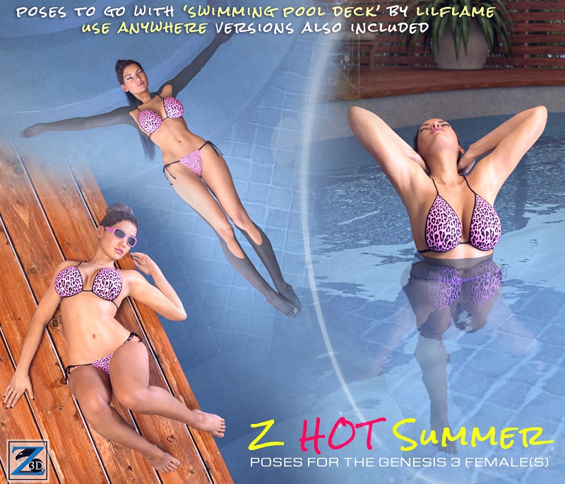 Z Hot Summer - Poses for the Genesis 3 Female(s)