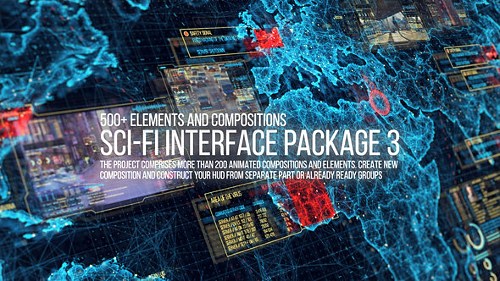 Sci-fi Interface HUD Package 3 - Project for After Effects (Videohive)